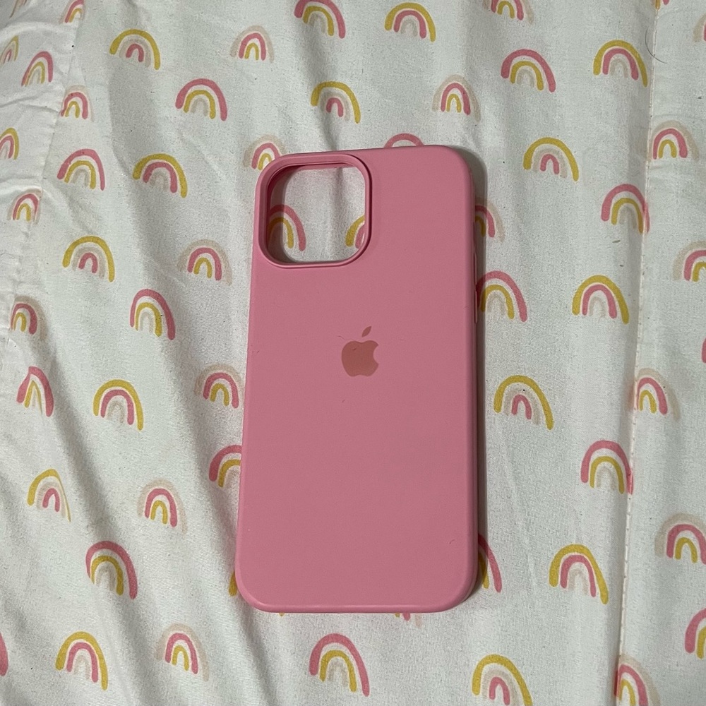 Iphone 12/13 pro MAX silicone pink case